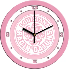 Louisiana Ragin' Cajuns Wall Clock - Pink