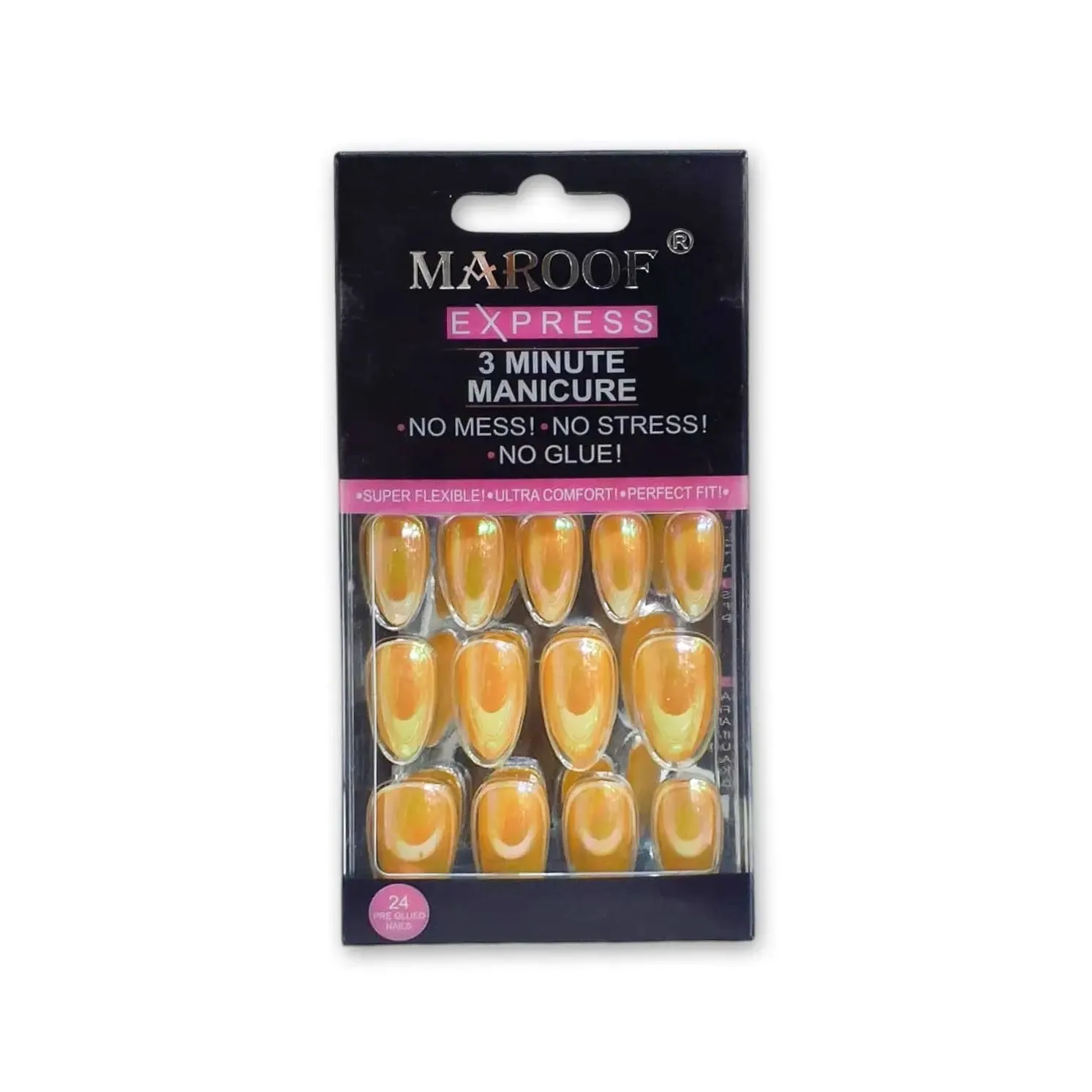 Maroof Express 3 Minute Manicure Curved Nails 24pcs
