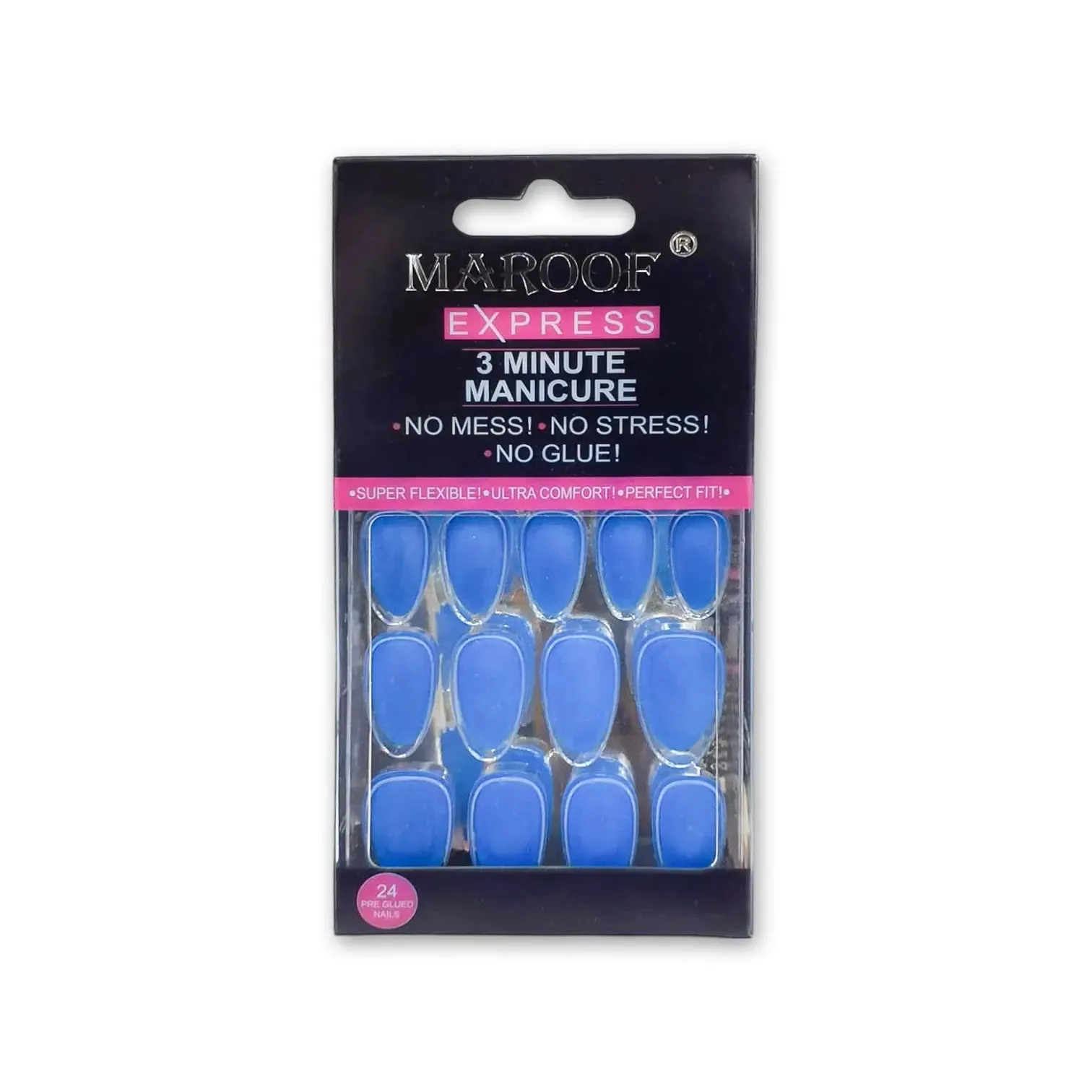 Maroof Express 3 Minute Manicure Curved Nails 24pcs