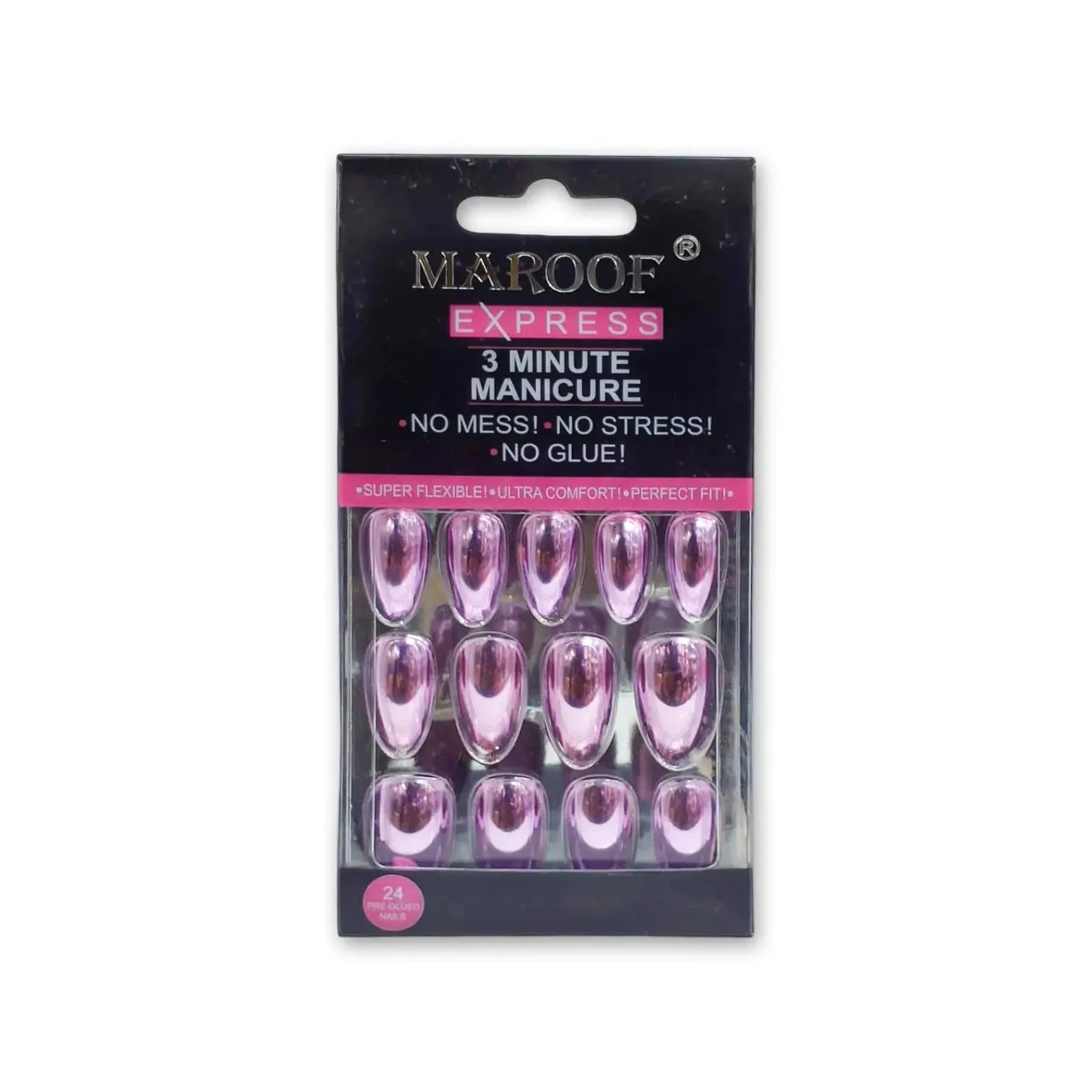 Maroof Express 3 Minute Manicure Curved Nails 24pcs