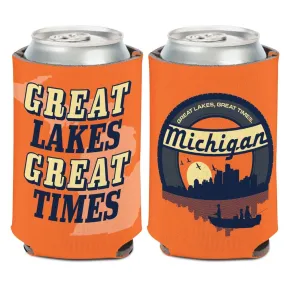 Michigan "Great Lakes Great Times" WinCraft Neoprene Drink Can Cooler