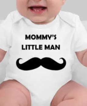 Mommys little man baby tee