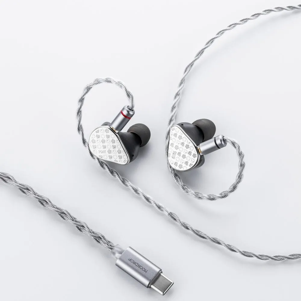 Moondrop May DSP Fully Balanced DD Planar Hybrid Drivers HiFi IEMs