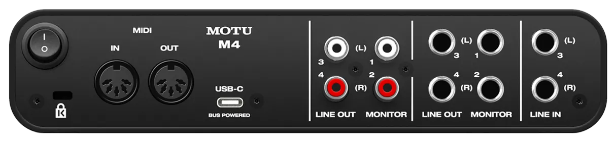 MOTU M4 - 4x4 USB-C Audio Interface