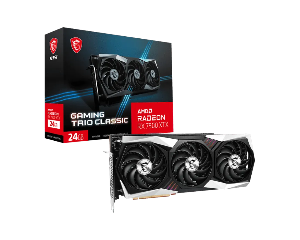MSI AMD RADEON RX7900XTX 24GB GAMING TRIO CLASSIC GRAPHIC CARD