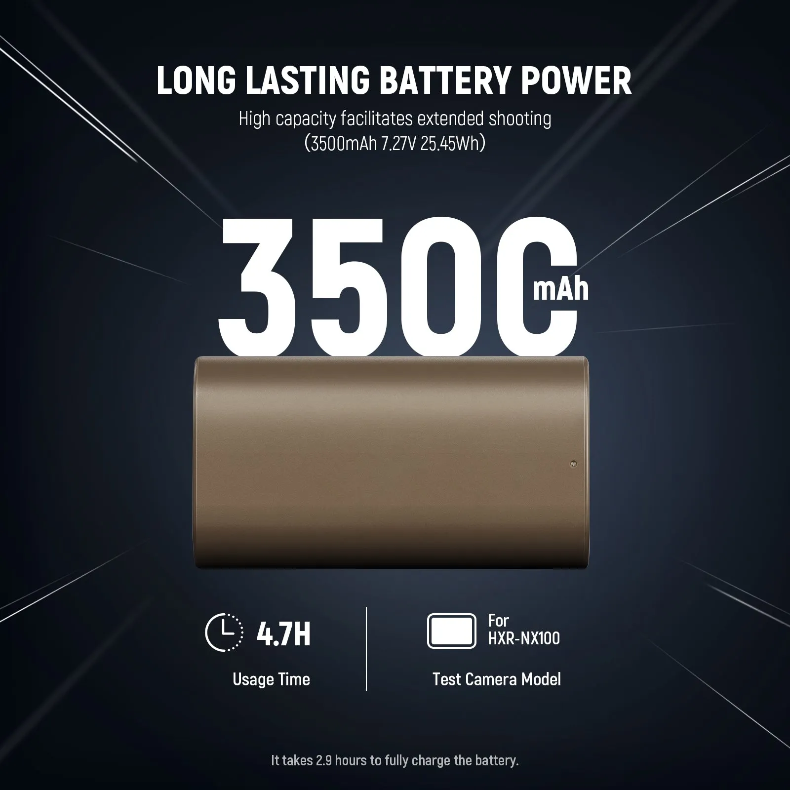 NEEWER NP-F550 3500mAh Replacement Battery