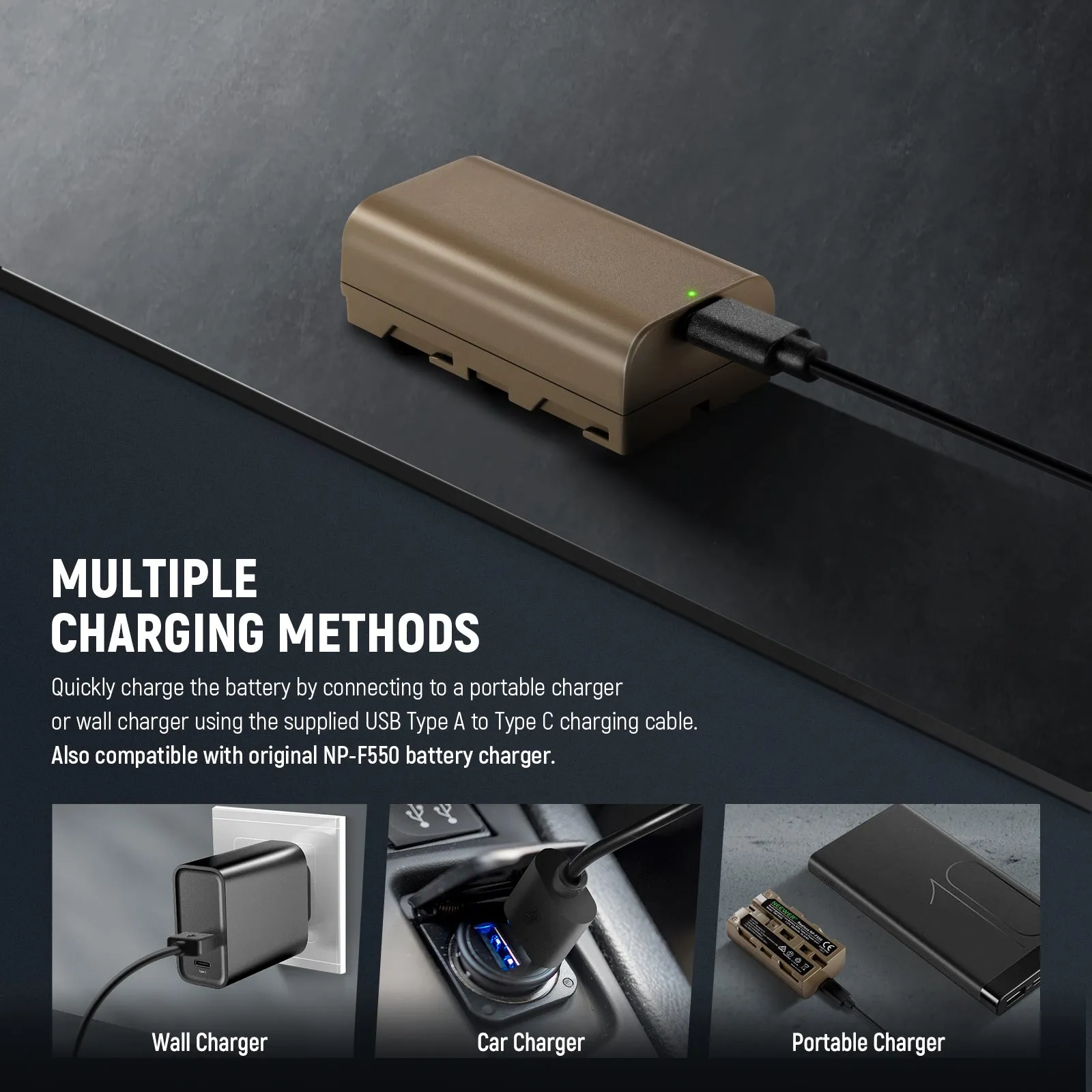 NEEWER NP-F550 3500mAh Replacement Battery