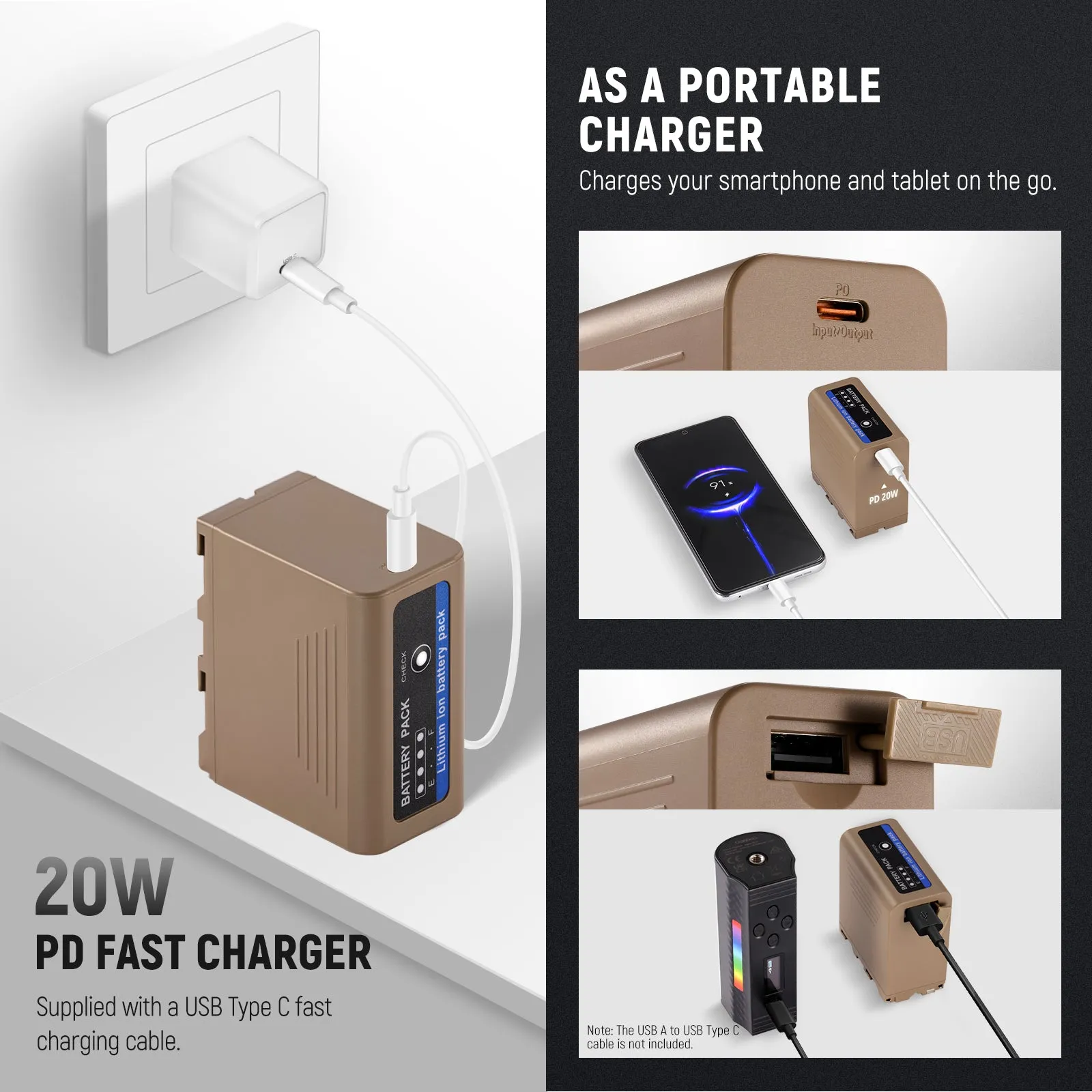 NEEWER NP-F970 10500mAh Replacement Battery