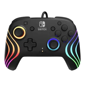 Nintendo Switch Black Afterglow Wave Wired Controller