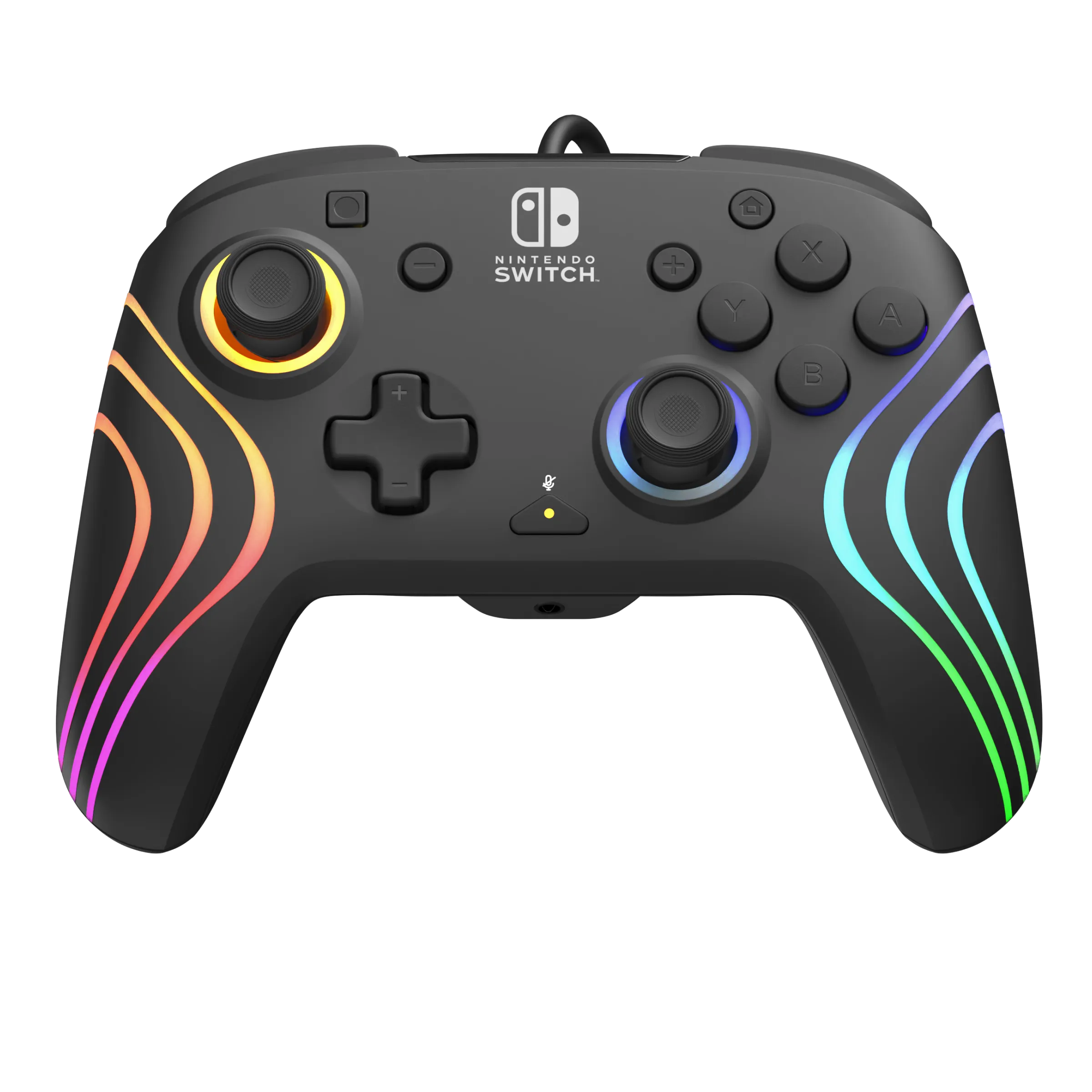 Nintendo Switch Black Afterglow Wave Wired Controller
