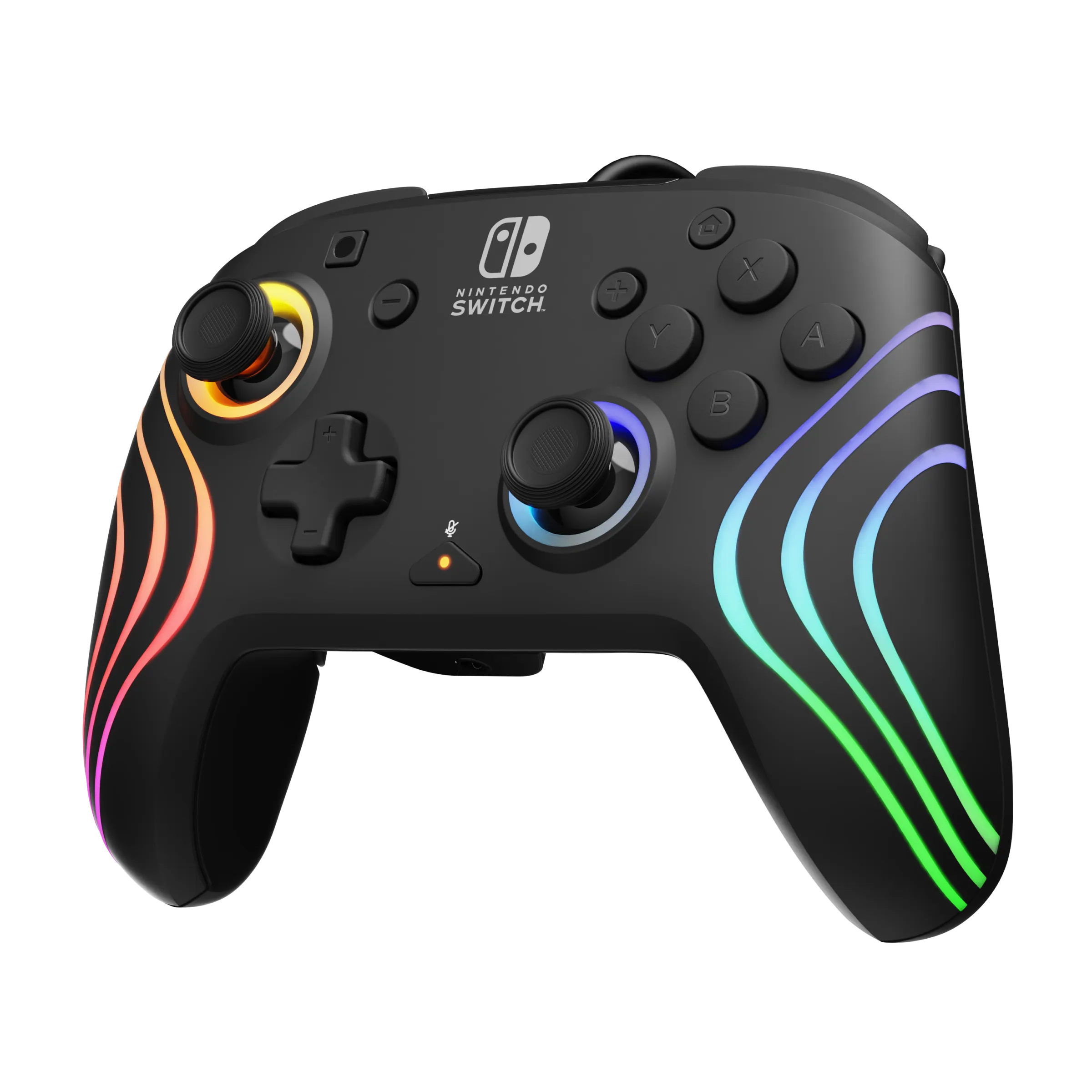 Nintendo Switch Black Afterglow Wave Wired Controller