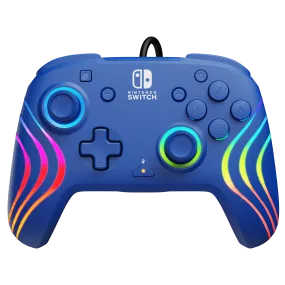 Nintendo Switch Blue Afterglow Wave Wired Controller