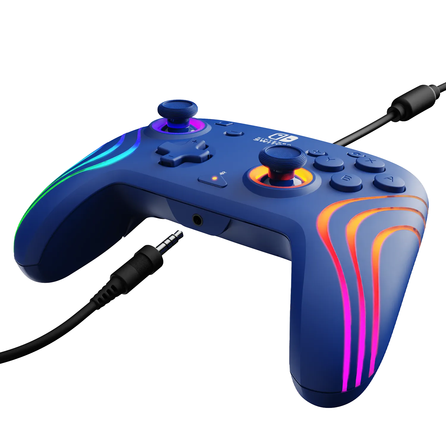 Nintendo Switch Blue Afterglow Wave Wired Controller