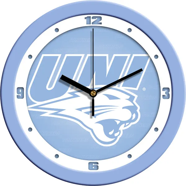Northern Iowa Wall Clock - Baby Blue