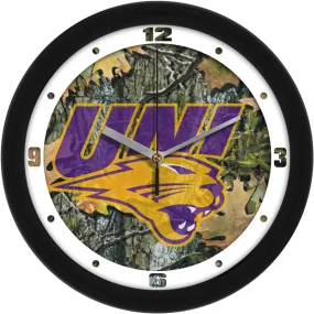 Northern Iowa Wall Clock - Camo