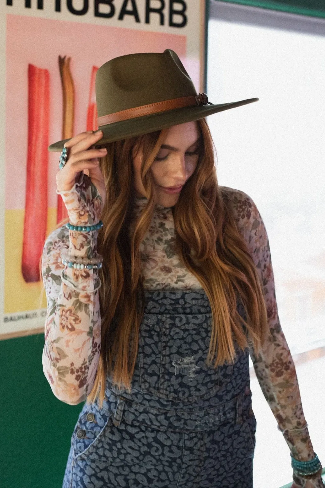 On A Journey Wide Brim Hat - Olive