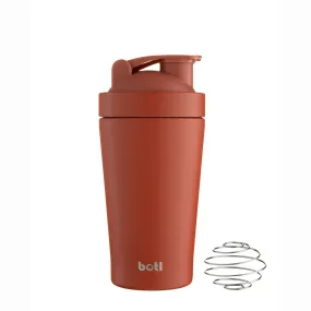 One Green Bottle 500ml Push Your Limits Gym Shake Bottle - Burnt Orange