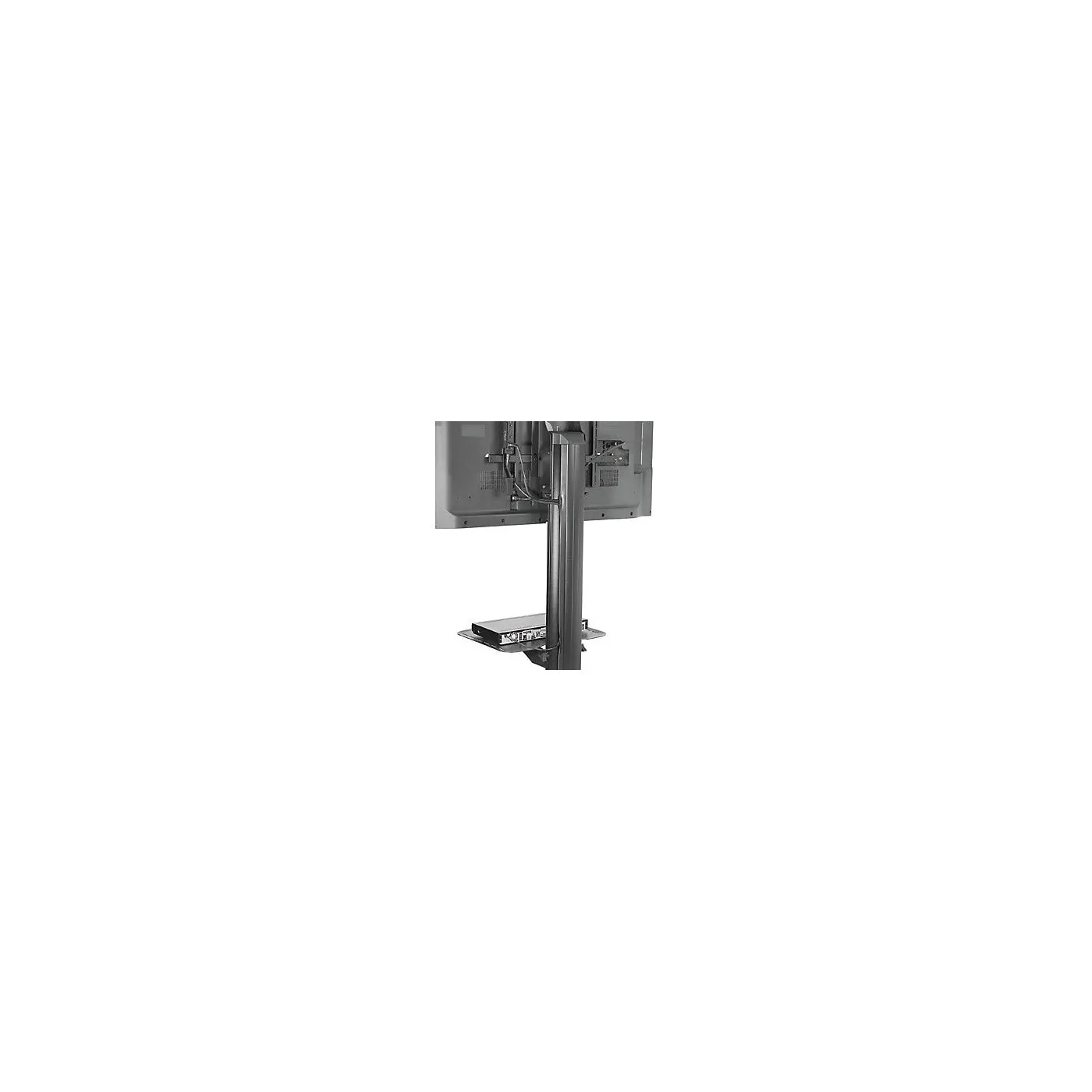 Peerless SR560M Mobile Cart for 32 to 60 inch Flat Panel Televisions and Monitors - Includes: Universal Monitor Mounting Plate - Metal Shelf