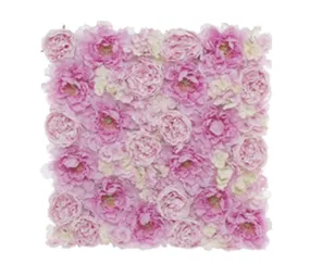 Peony Hydrangea Flower Wall Cream Pink (50cmx50cm)