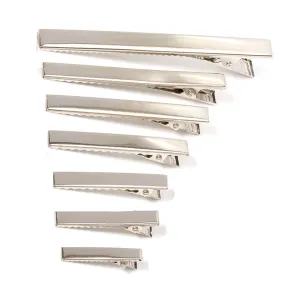 Pinzas de cocodrilo de Metal para el pelo, accesorios para joyería, herramientas de estilo para el cabello, 30mm/40mm/45mm/55mm/65mm/75mm/100mm, 50/20 Uds.