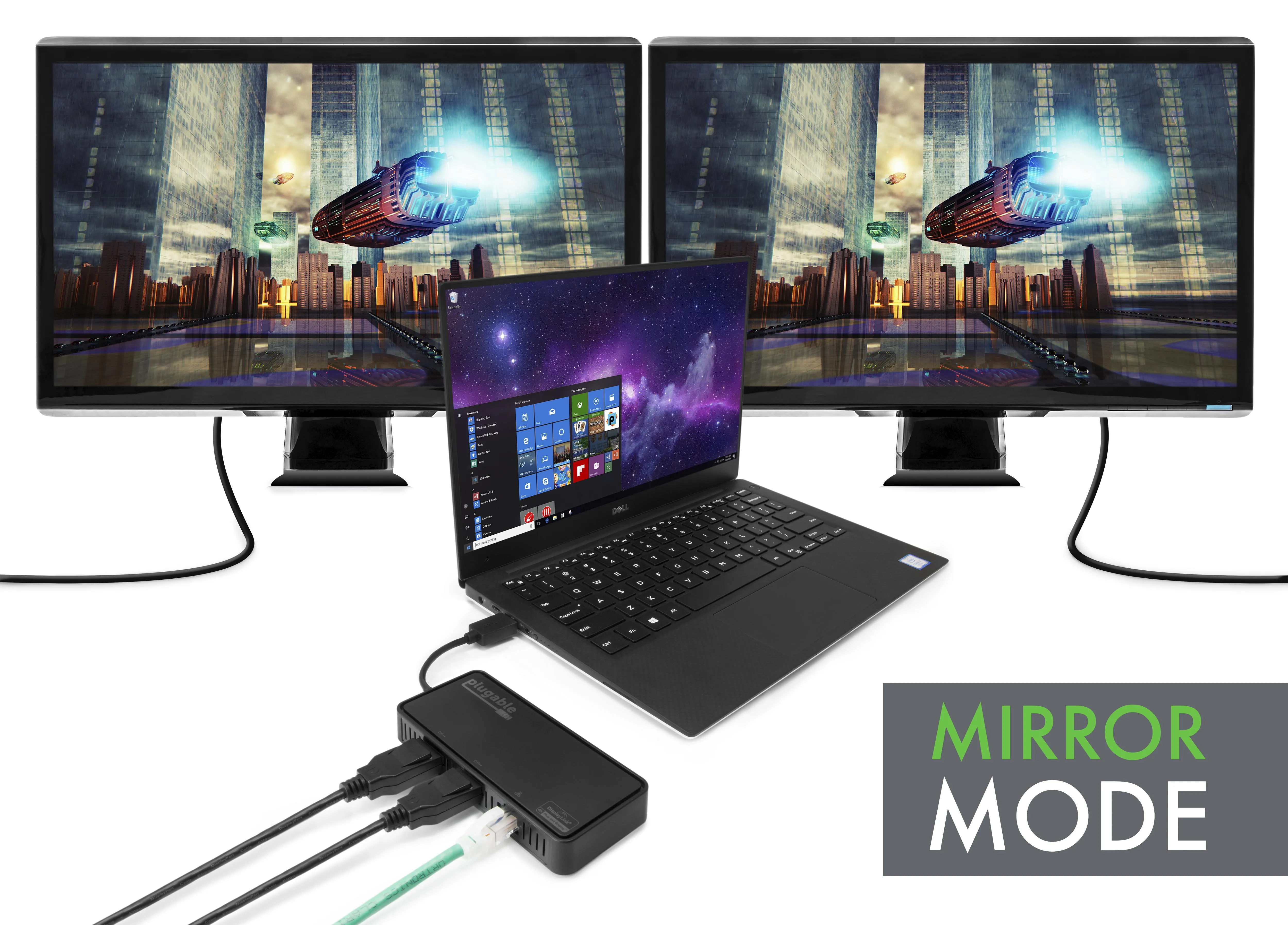 Plugable USB 3.0 Dual 4k Displayport And Gigabit Ethernet Adapter
