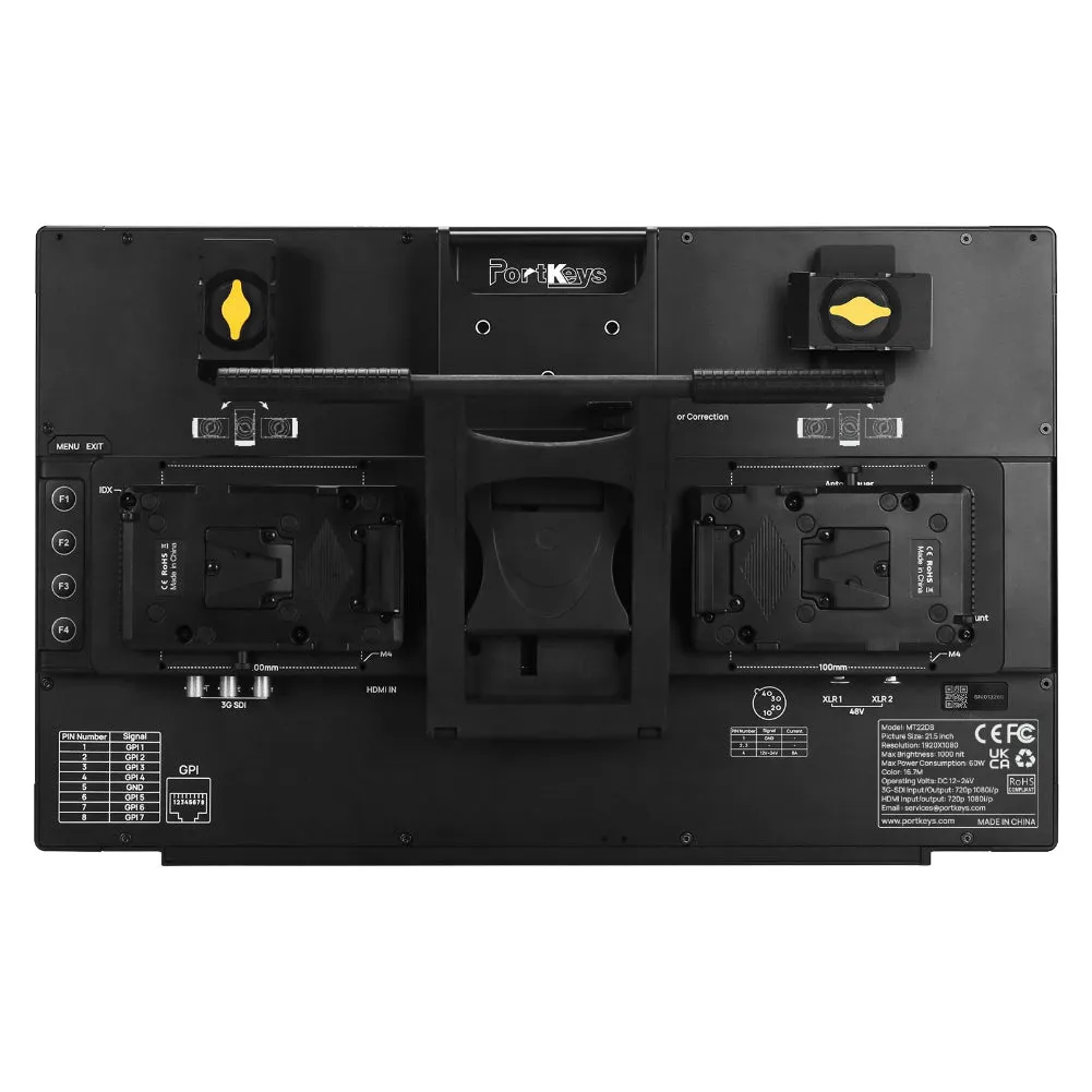 Portkeys MT22DS 21.5" Production Monitor with 3D LUT Support