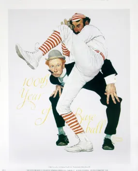 "100 Years of Baseball" by Norman Rockwell