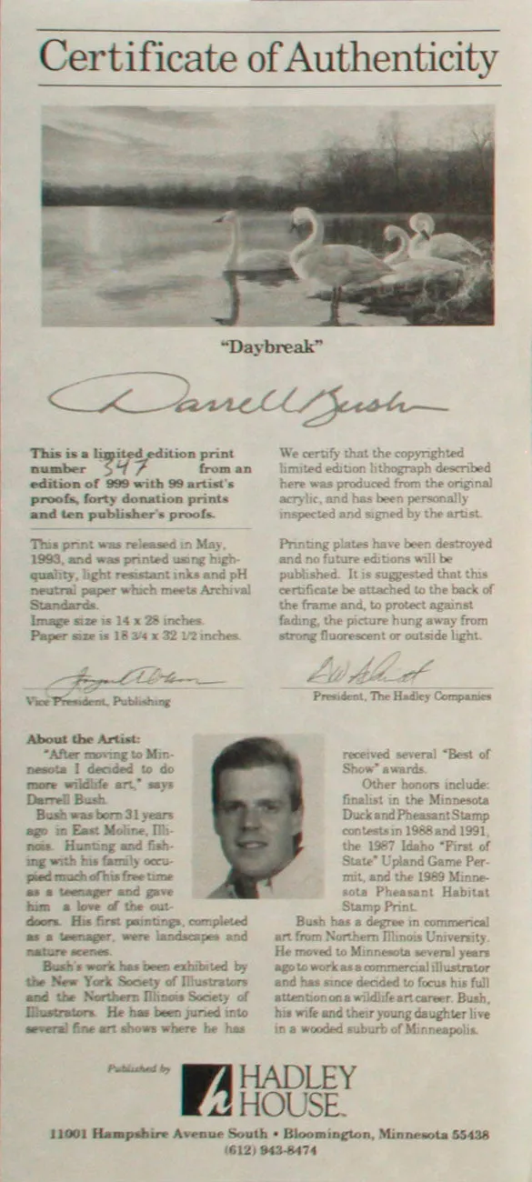 "Daybreak" by Darrell Bush
