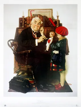 "The Doctor and Doll" by Norman Rockwell