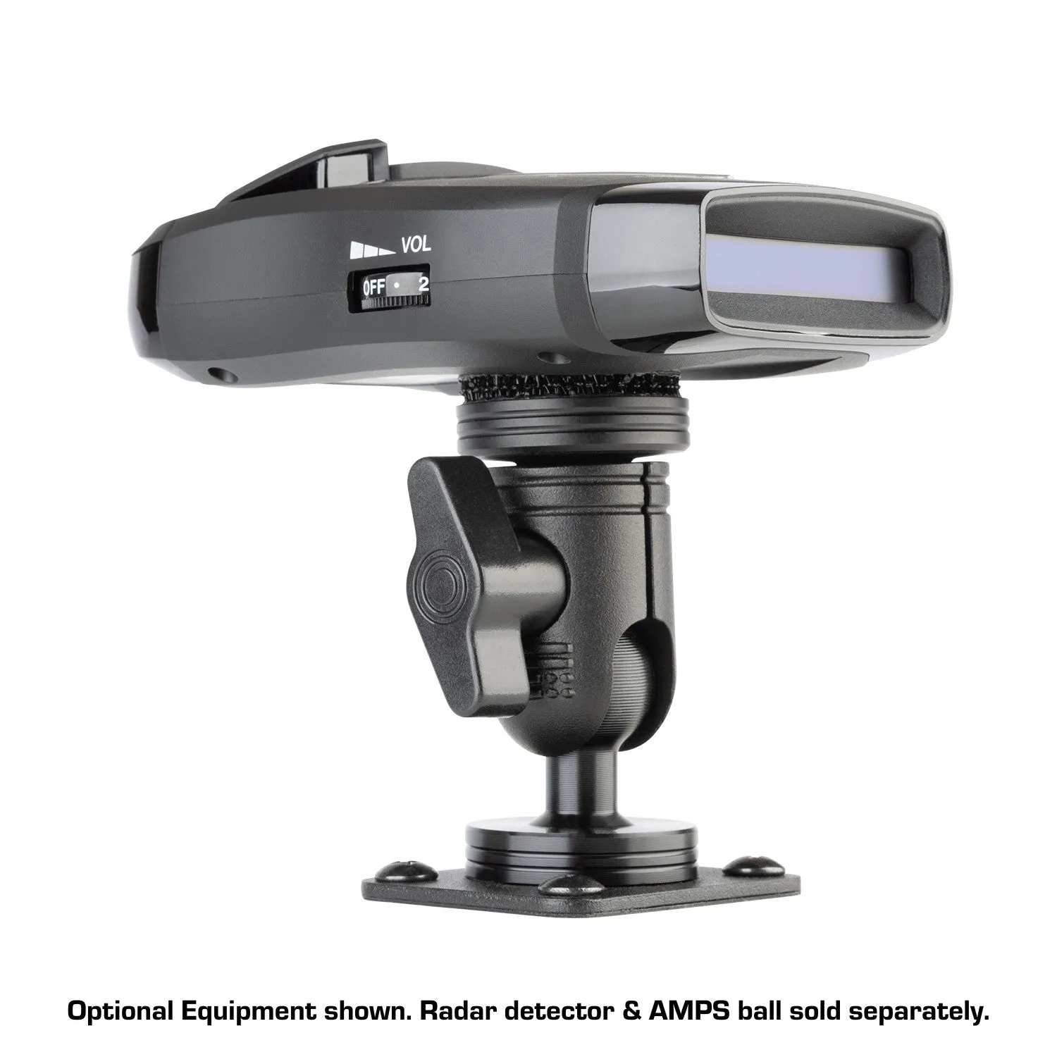 Radar Detector Mount with 20mm Connector Nubby Edition   Interlocking Fastener System