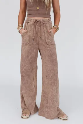 Relaxing Robin Wide Leg Pant - New Mocha