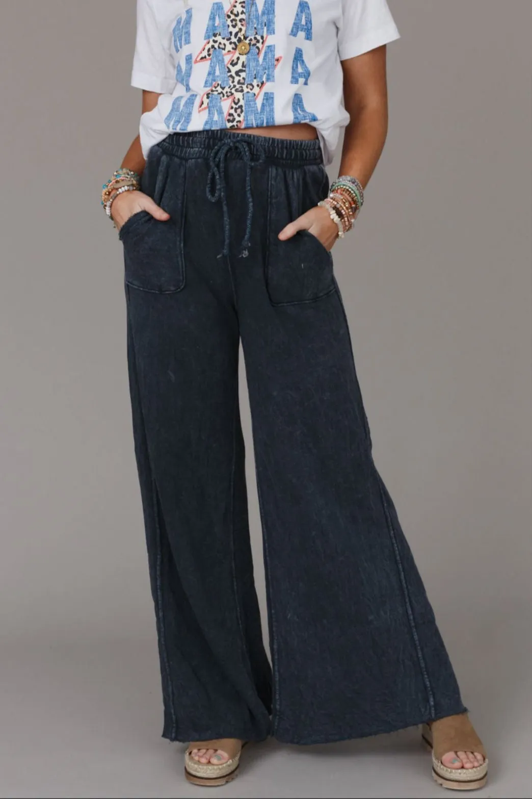 Relaxing Robin Wide Leg Pant - New Navy
