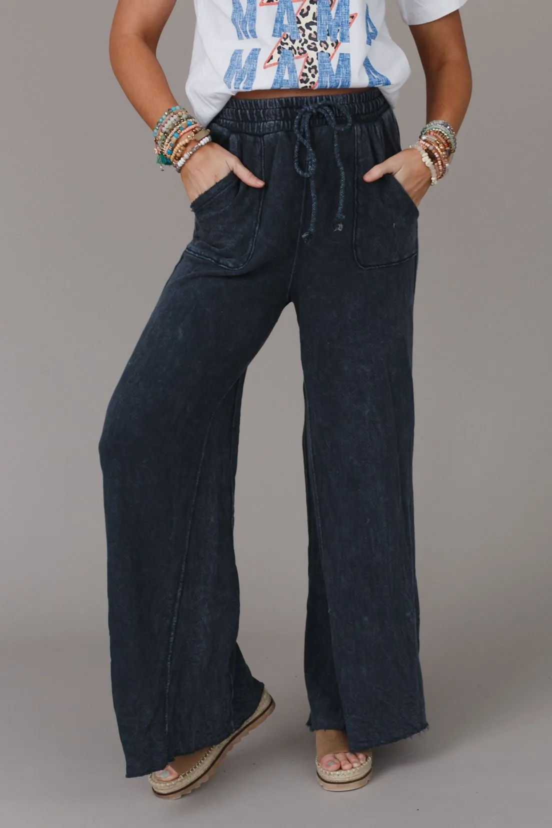 Relaxing Robin Wide Leg Pant - New Navy