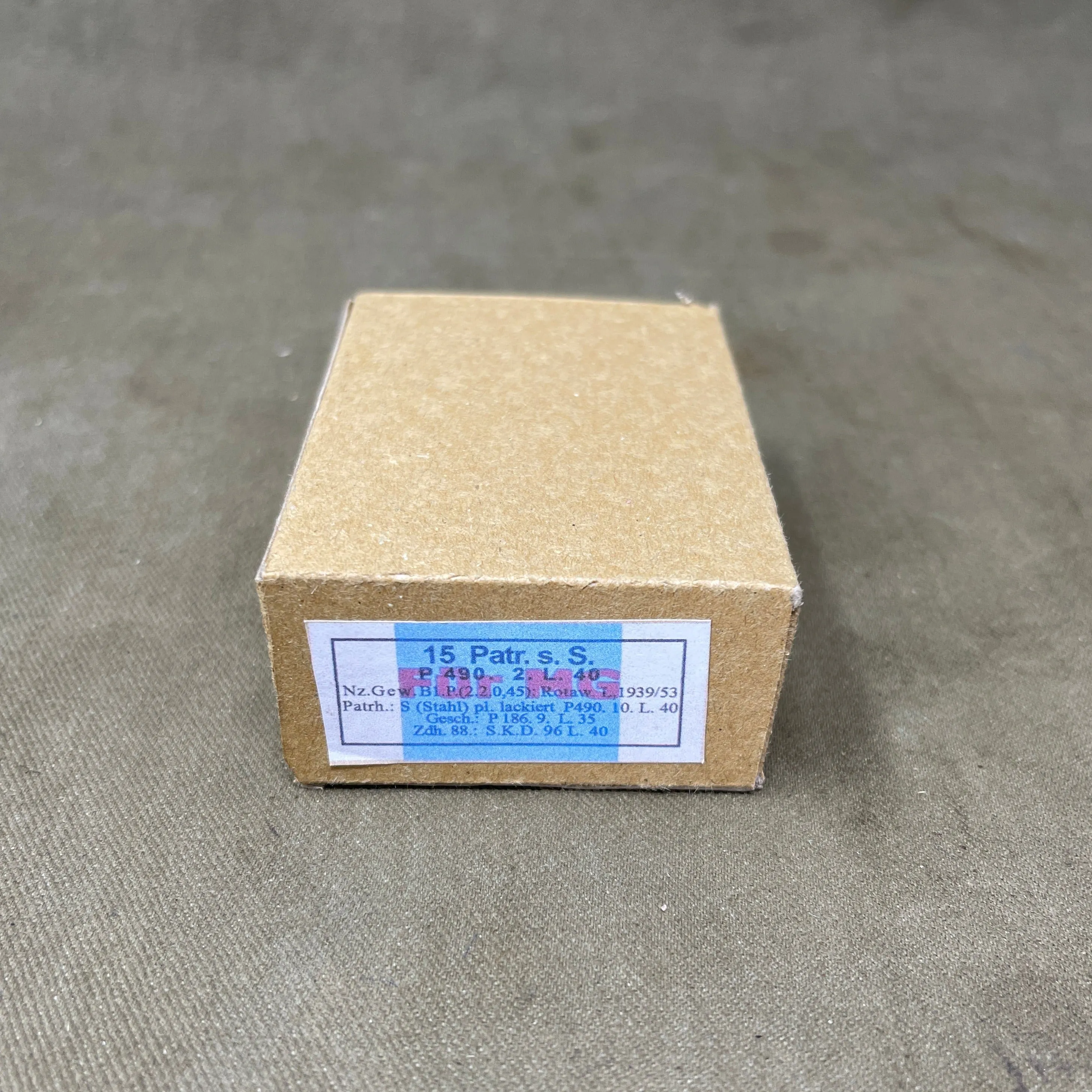 Reproduction 15 x Mauser 7.92x57mm INERT Ammunition Box