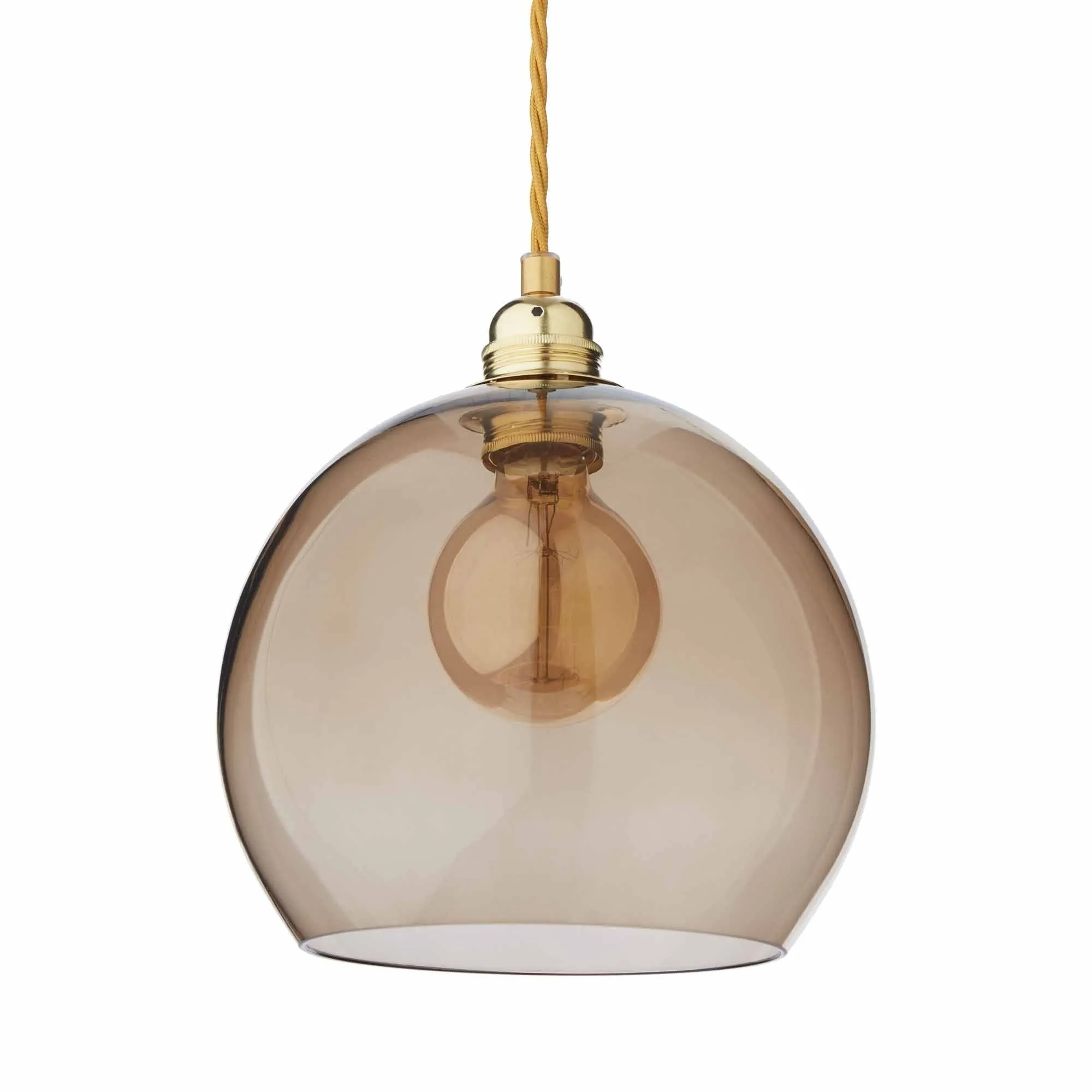 Ribe Pendant Lamp [Brown/Brass]