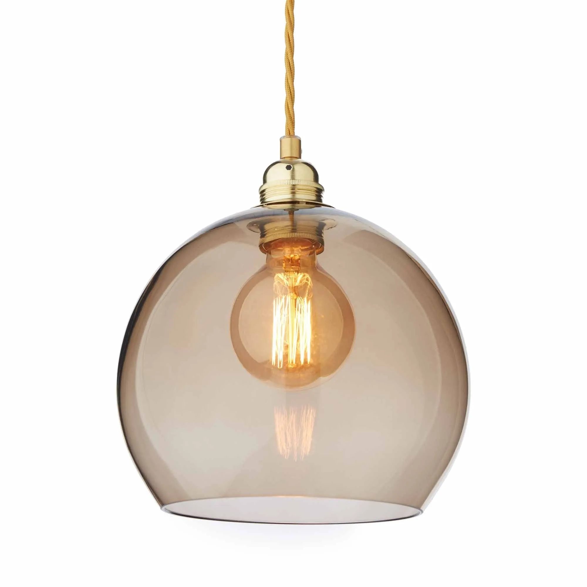 Ribe Pendant Lamp [Brown/Brass]