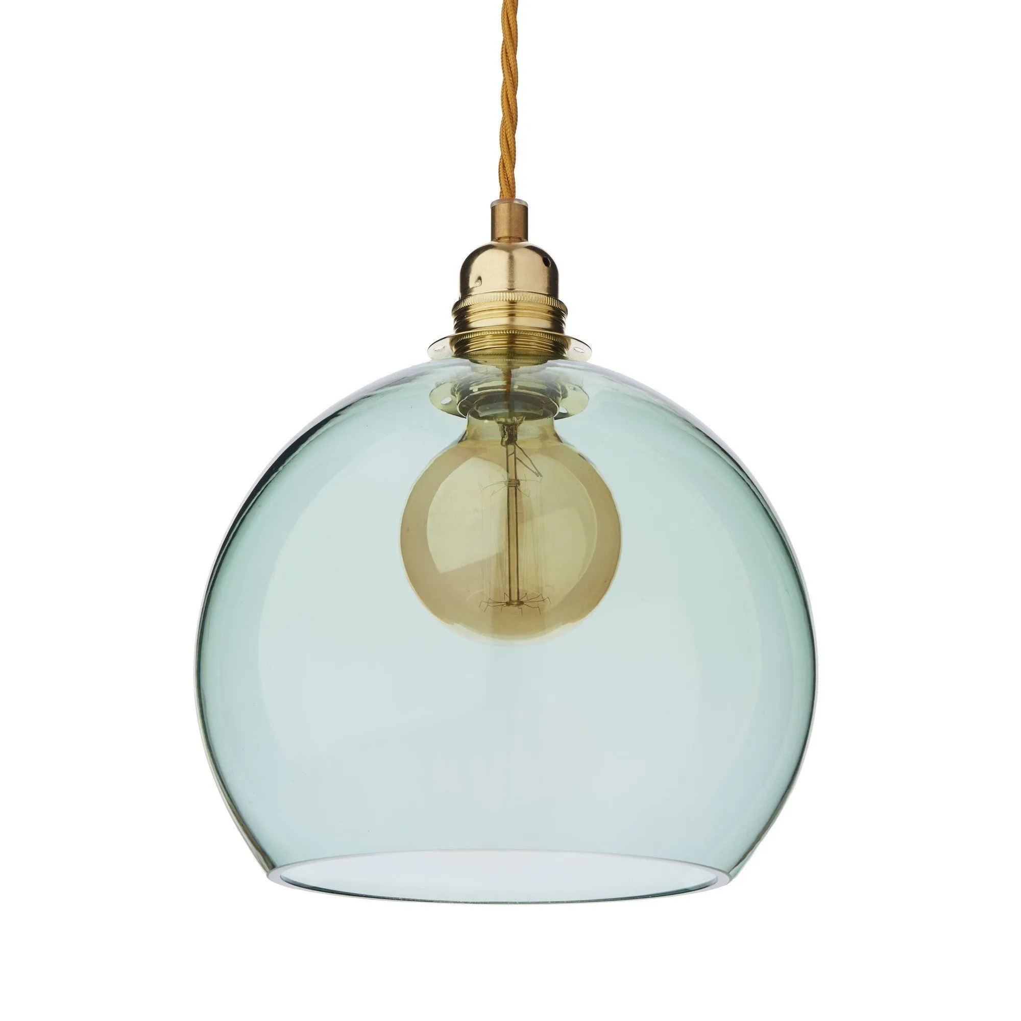 Ribe Pendant Lamp [Light green/Brass]