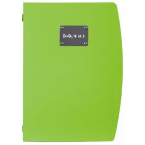 Rio A4 Menu Holder Green 4 Pages