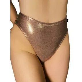 Rose Gold Metallic High Rider Hot Pants