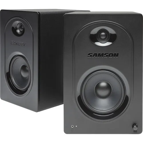 Samson MediaOne M50 Full-Range Powered Studio Monitor Speakers (Pair) For Multimedia, Recording and Gaming