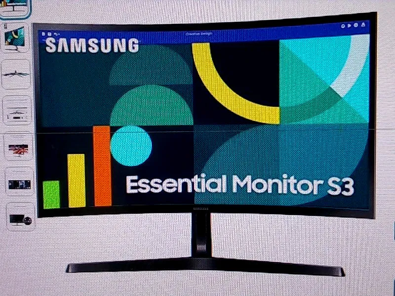Samsung Essential Monitor S3 Curved 24-Inch Display