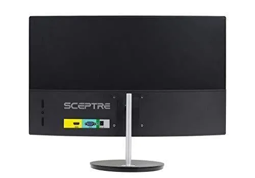 Sceptre Curved 27" 75Hz LED Monitor HDMI VGA Build-In Speakers, EDGE-LESS Metal Black 2019 (C275W-1920RN)