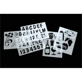 Set Of 6 Stencils