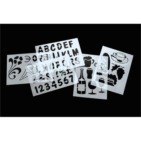 Set Of 6 Stencils