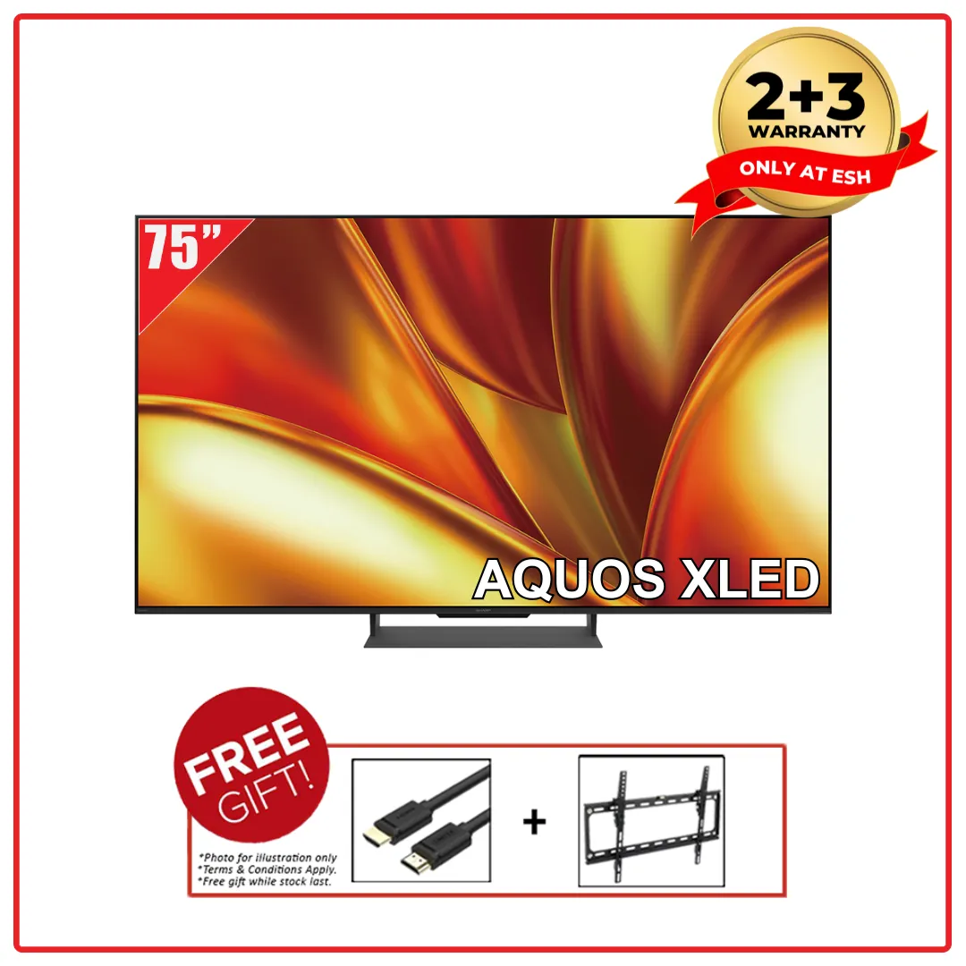 Sharp 4TC75GU8500X 75 Inch AQUOS XLED 4K UHD Google TV