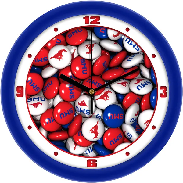 SMU Mustangs Wall Clock - Candy