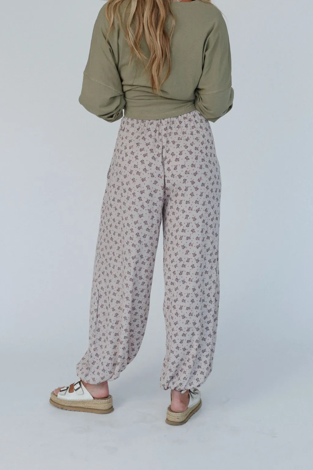 The Nest Emberlyn Wide Leg Cinched Pants - Taupe