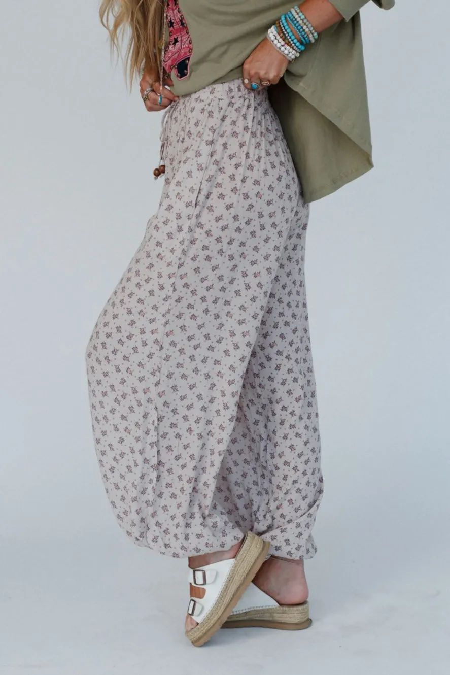 The Nest Emberlyn Wide Leg Cinched Pants - Taupe