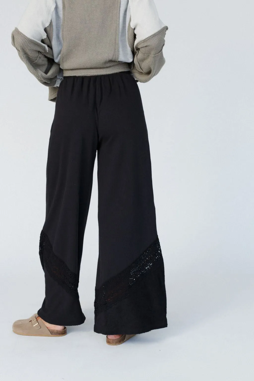 The Nest Lyrical Wide Leg Pants - Black