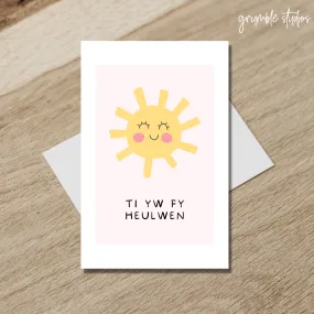 Ti Yw Fy Heulwen Welsh Card